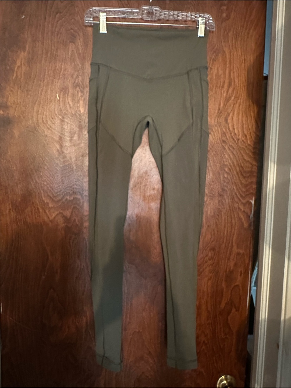 Lululemon Athletica Olive Green High-Rise Leggings